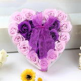 Rose-scented soap heart-shaped gift box - Artificial Flowering Plants | Buy Online in UK