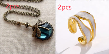 Simple Open-toed Rings Fashion Golden Titanium Steel Ring