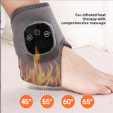 An ankle heat therapy and massage device