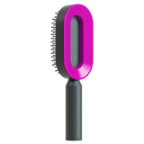 Self-Cleaning Hair Brush for Women – One-Key Cleaning, Anti-Static Hair Loss Comb - Hair Combs | Buy Online in UK