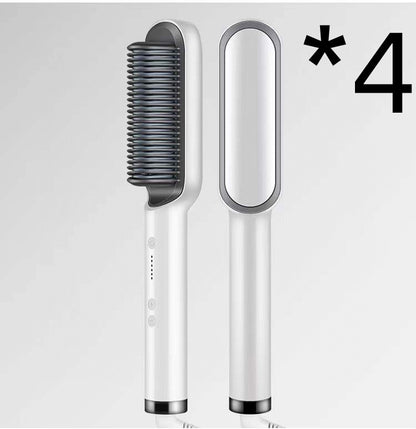 New 2-in-1 Hair Straightener & Curling Tong – Dual-purpose Electric Hair Brush - Straightening Brushes | Buy Online in UK