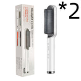 New 2-in-1 Hair Straightener & Curling Tong – Dual-purpose Electric Hair Brush - Straightening Brushes | Buy Online in UK