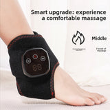 An ankle heat therapy and massage device