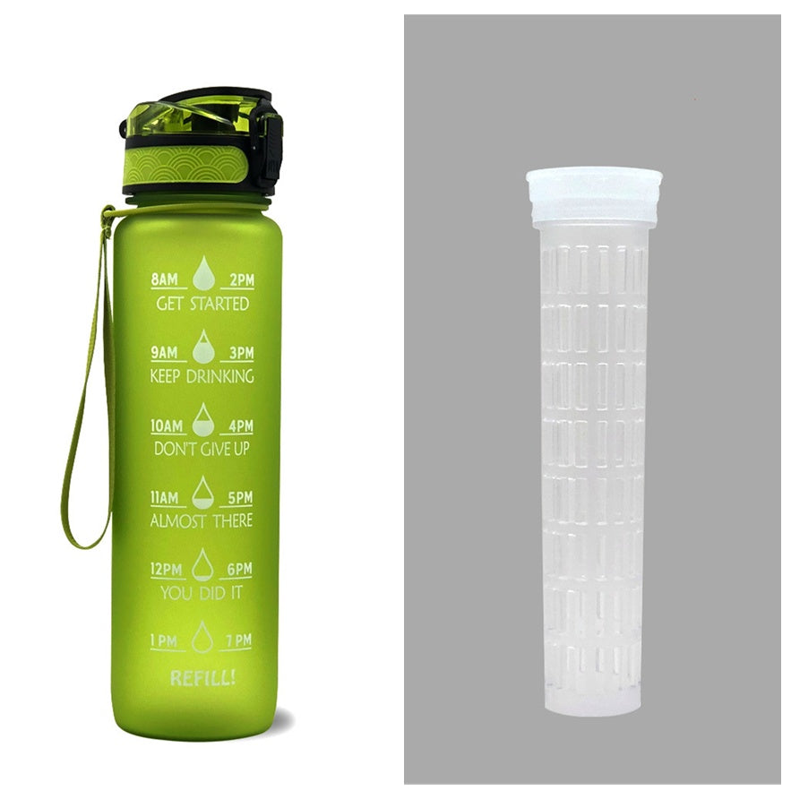 1L Tritan Motivational Water Bottle with Time Marker – Leakproof Sports Bottle (UK) - Water Bottles | Buy Online in UK