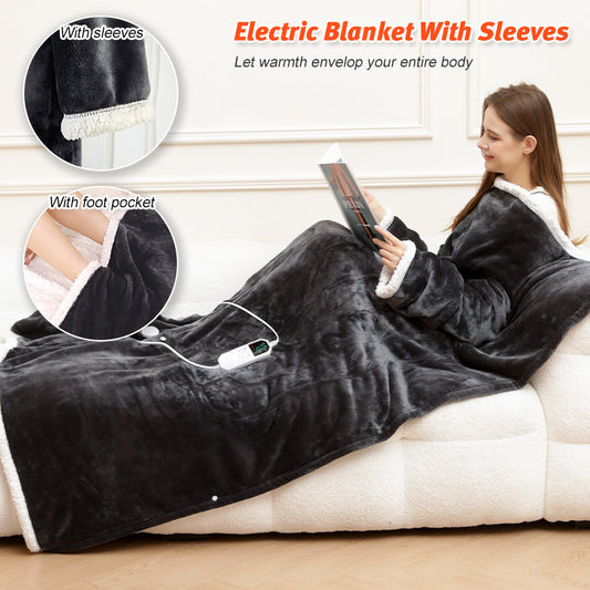 Smart Heating Blanket with Sleeves