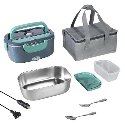 Electric Lunch Box Food Warmer for Home and Car - 1.5L Portable Heating Microwave - Food Warmers | Buy Online in UK