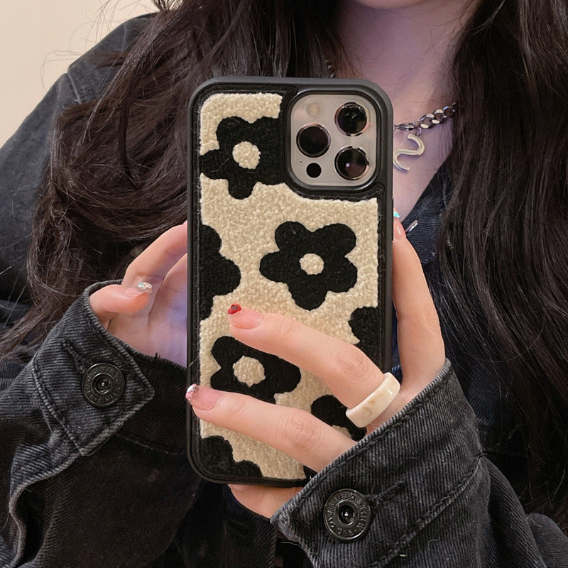 Plush Flower Phone Case for Women – Autumn & Winter - Mobile Phone Cases | Buy Online in UK