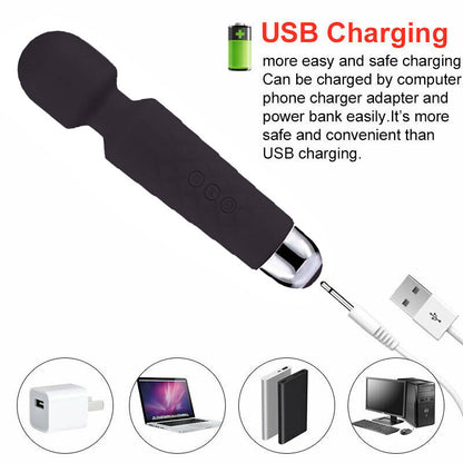 Magic Massage Wand Muscle Relaxation Massager 20 Speed Vibrating Full Body Therapy Motor Vibration - Electric Massagers | Buy Online in UK