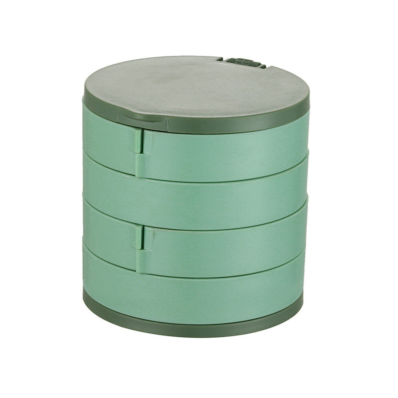 4-Layer Jewelry Box with Makeup Mirror & 360-Degree Rotation - Jewelry Boxes | Buy Online in UK