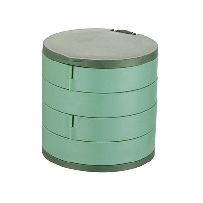 4-Layer Jewelry Box with Makeup Mirror & 360-Degree Rotation - Jewelry Boxes | Buy Online in UK
