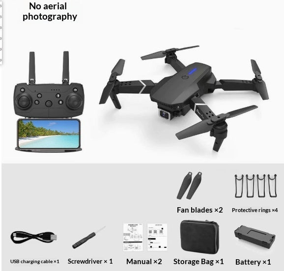E88 Drone Aerial Photography HD 4K Dual Camera – Remote Control Airplane Toy - Drones | Buy Online in UK