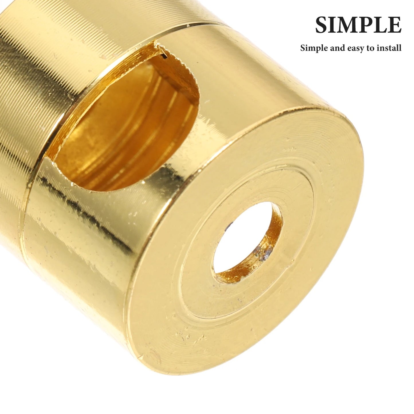 3 Pcs Gold Aluminum Power Cord Fixing Device Cable Management