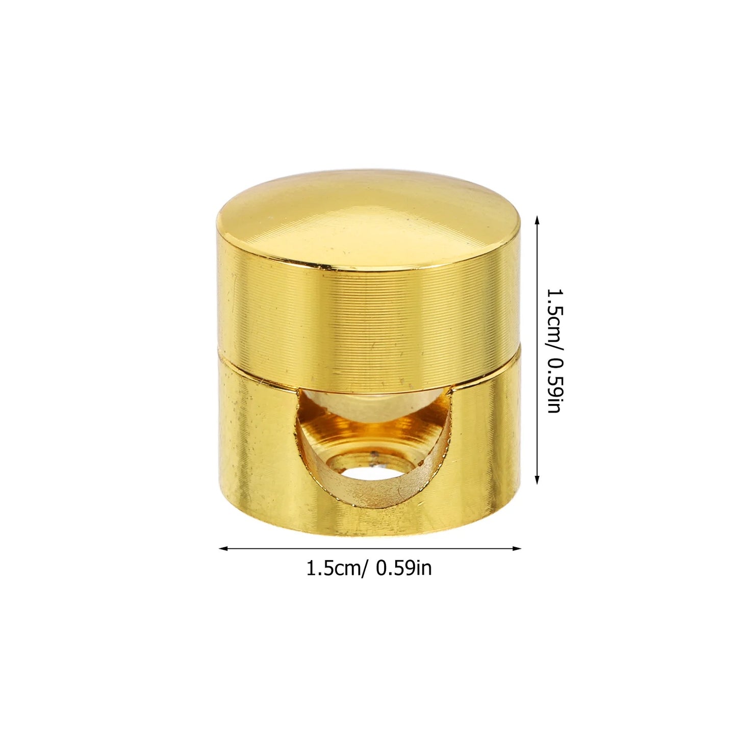 3 Pcs Gold Aluminum Power Cord Fixing Device Cable Management