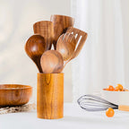 ProChef Handcrafted Teak Utensil Set Eco-Friendly