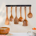 ProChef Handcrafted Teak Utensil Set Eco-Friendly
