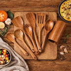 ProChef Handcrafted Teak Utensil Set Eco-Friendly